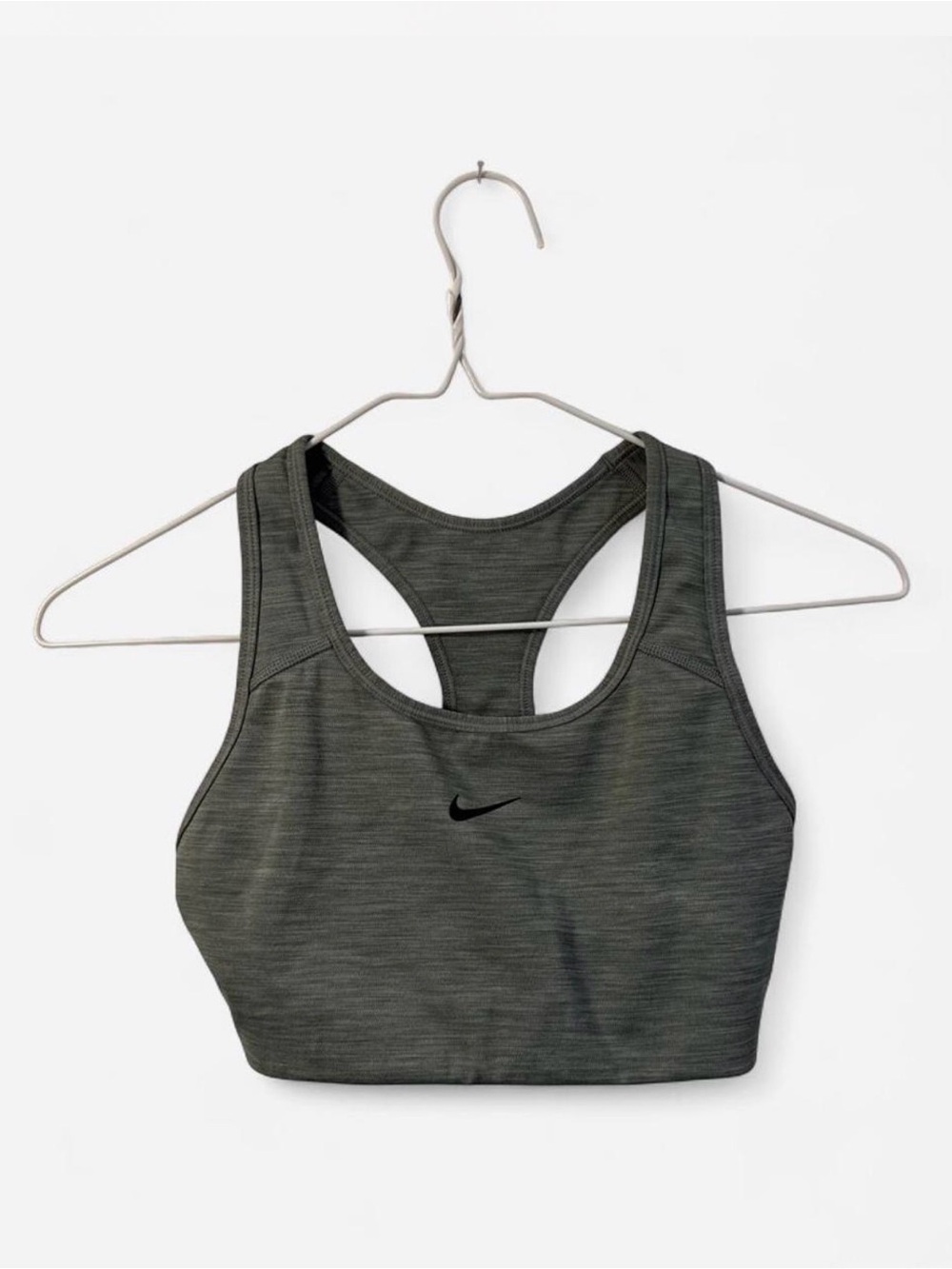 Nike Dark Grey Heather Racerback Sports Bra